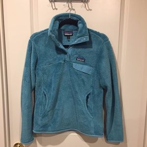 Patagonia Turquoise Re-Tool Snap-T Pullover sz s